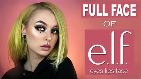Full Face Of Elf Makeup Tutorial Evelina Forsell Youtube