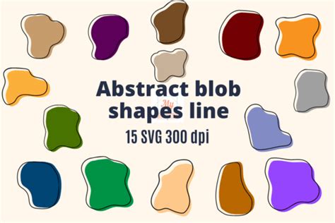 Abstract Blob Line Shapes Svg Graphic By Mycreativee · Creative Fabrica