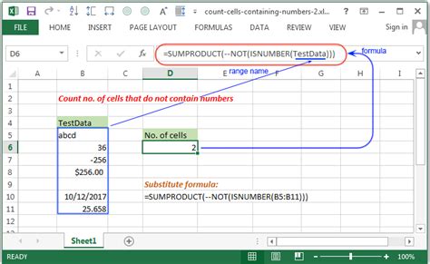Excel Count Count Number Of Cells With Only Numbers W3resource