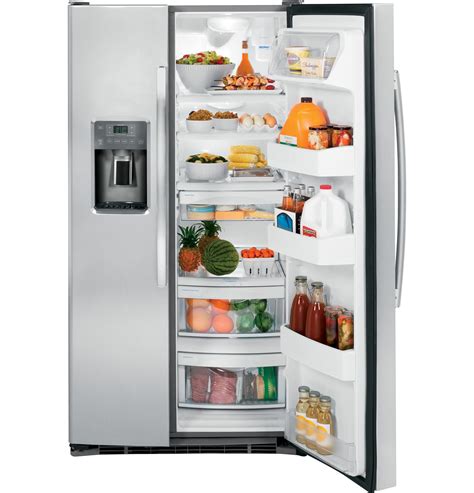 Side by side refrigerators are refrigerators that have freezer and refrigerator compartments side by side (hence the name of this category of refrigerators). GE® ENERGY STAR® 25.4 Cu. Ft. Side-By-Side Refrigerator ...