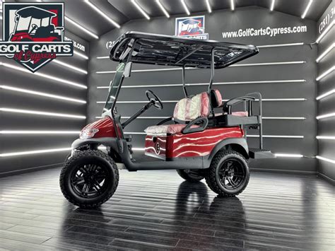 Golf Carts Of Cypress 2021 Electric Trojan Ev Red 4 Seater