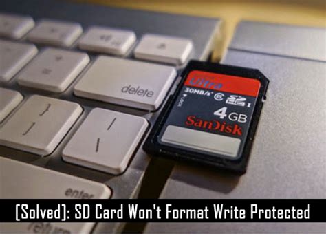 Check spelling or type a new query. Solved: SD Card Won't Format Write Protected