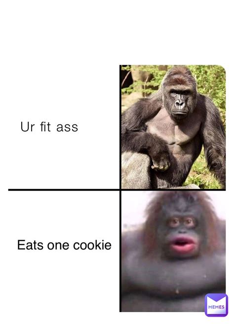 Ur Fit Ass Eats One Cookie Hudtux Memes