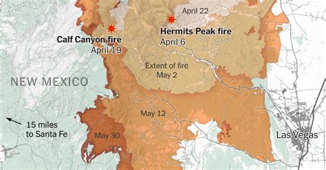 New Mexico Wildfires Mapping An Early Record Breaking Season The
