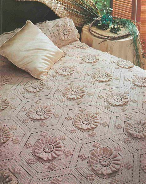 Stunning Crochet Bedspread Crochet Pattern Pdf X Etsy Canada