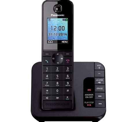 This panasonic cordless phone set comes with three handsets, however, you can expand that number up to a total of six phones. PANASONIC KX-TG8181EB Cordless Phone with Answering ...