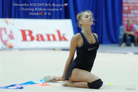 Alexandra Soldatova Russia🇷🇺 Training Ribbon Routine Minsk🇧🇾 04