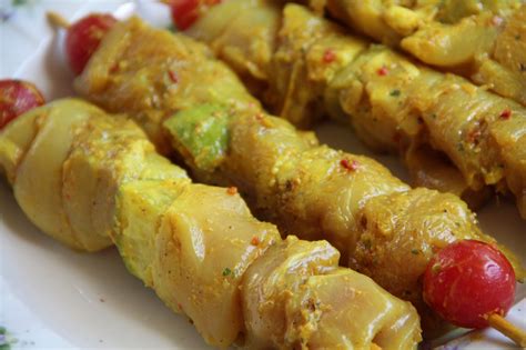 BROCHETTES DE POULET CITRON CURRY AUTRES VIANDES ET PETITS LEGUMES A
