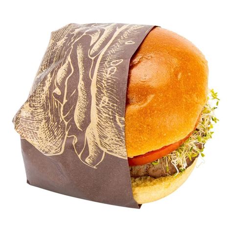 Kraft Paper Burger Wrap And Fry Basket Liner Juicy And Hot