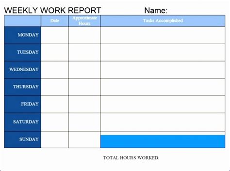 7 Weekly Status Report Excel Template Excel Templates