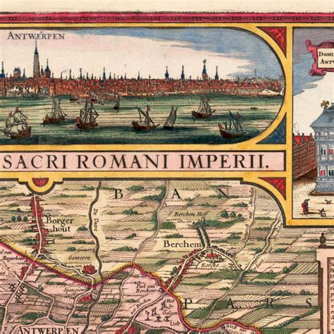 Here is an interactive map of antwerp. Old Map of Antwerp Belgium 1675 Anvers antique map - VINTAGE MAPS AND PRINTS