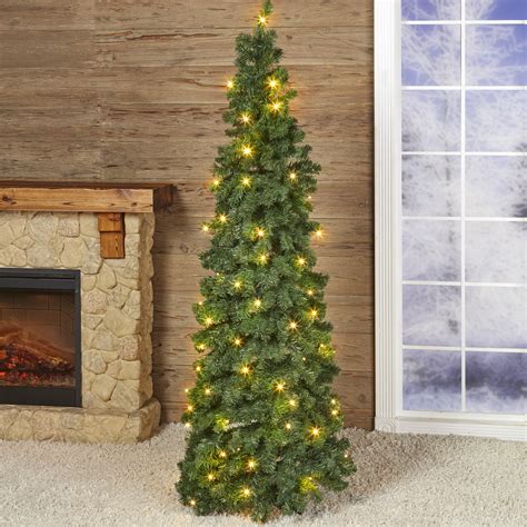 Pre Lit Led Pop Up Artificial Christmas Tree Feet Tall White Hot Sex Picture