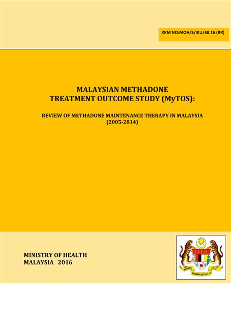 Methadone is an opioid agonist that has been used as an opiate replacement therapy. (PDF) Malaysian Methadone Treatment Outcome Study (MyTOS ...