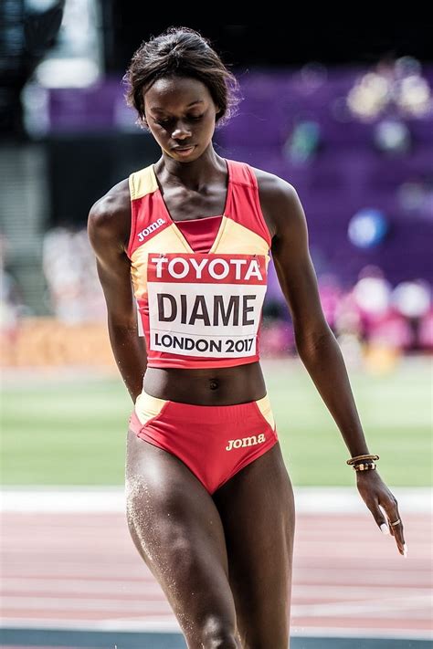 Fatima Diame Athlete Women Black Women Brunette Bare Midriff