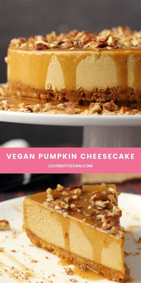 vegan pumpkin cheesecake loving it vegan