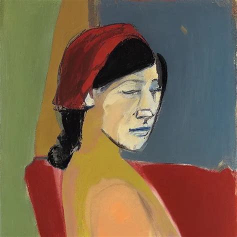 Painting Of A Woman In The Style Of Richard Diebenkorn Stable Diffusion