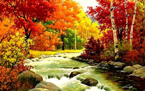 Autumn River Wallpapers 4k Hd Autumn River Backgrounds On Wallpaperbat
