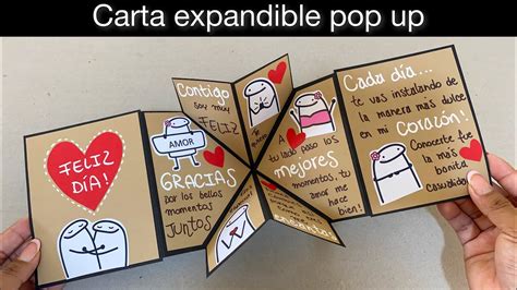 Regalito Hecho A Mano Tarjeta Expandible POP UP De Amor YouTube