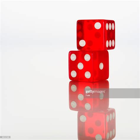 Red Dice Stacked Showing Five And Two High Res Stock Photo Getty Images