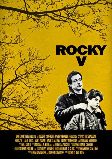 Rocky 5 Stallone Movie Fan Or Alt Cover Poster Art Find Repin Rocky