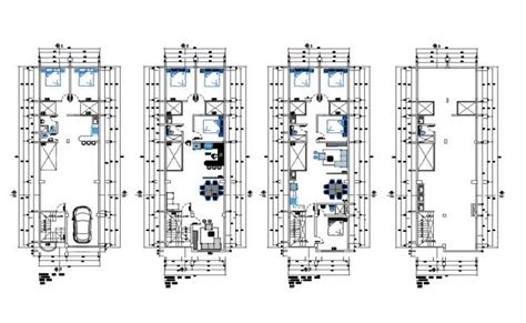 Ground First Second Third And Fourth Floor Plan Layout Details Of