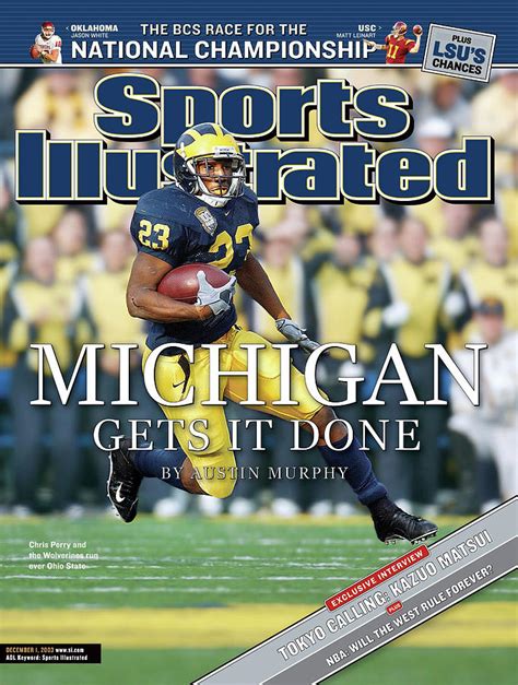 University Of Michigan Chris Perry Sports Illustrated Cover By Sports
