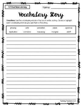 Locking down more difficult vocabulary is a must here. 6th Grade Reading Street Vocabulary - Writing Activity ...