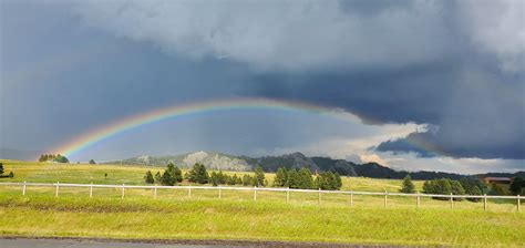 Perfect Rainbow Fan Photofridayblack Hills And Badlands South Dakota