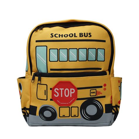 Canvas Small Backpack School Bus Polyester Gladee Official Store