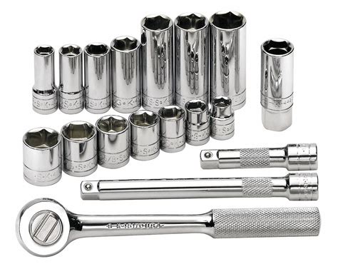 Sk Professional Tools Socket Wrench Set Socket Size Range 38 In To 3