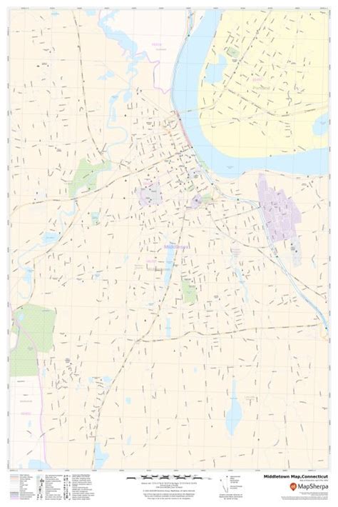 Middletown Map Connecticut
