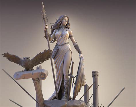 Athena Goddess Of War And Wisdom By S M Bonin · 3dtotal · Learn