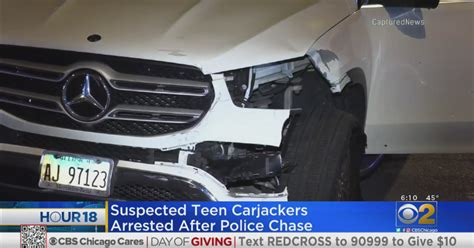 2 Teenage Carjacking Suspects Arrested In Englewood After Wild Police Chase Cbs Chicago