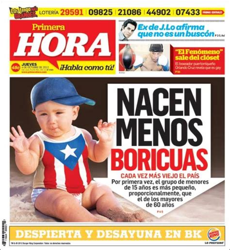 Primera hora is a free national newspaper available in puerto rico. Periódico Primera Hora (Puerto Rico). Periódicos de Puerto ...