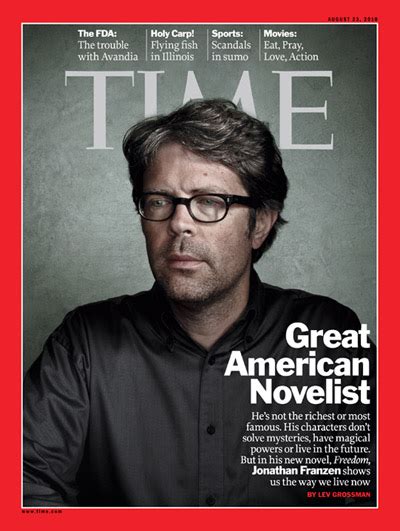 Time Magazine Cover Great American Novelist Aug 23 2010 Jonathan
