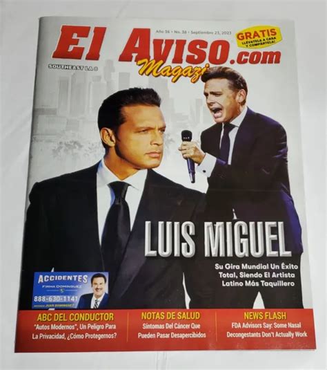 El Aviso Magazine Luis Miguel September 2023 799 Picclick