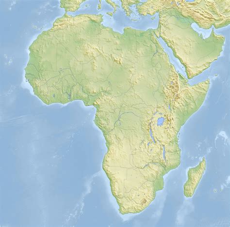 South Africa Topographic Map