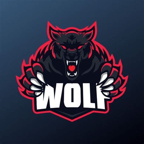 Premium Vector Wolf Mascot For Sports And Esports Logo Isolated On