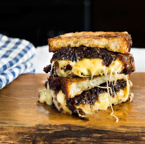Bacon Jam Grilled Cheese Wild Greens Sardines