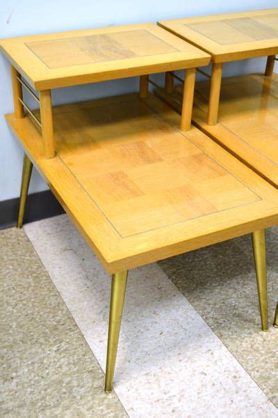86 office desk solid mahogany wood file drawer black finish modern contemporary. Pair of Mid-Century Modern Solid Wood End Tables / Side ...