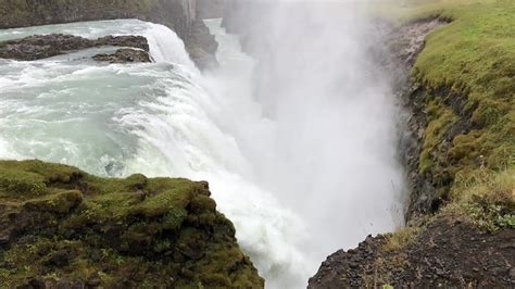 Gullfoss Waterfalls On The Hvítá River Along The Golden Circle