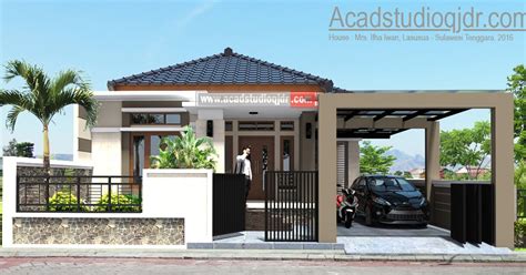 Desain rumah dengan garasi dan carport. Desain Rumah Tropis Minimalis di Lahan 10x20 meter - Jasa ...