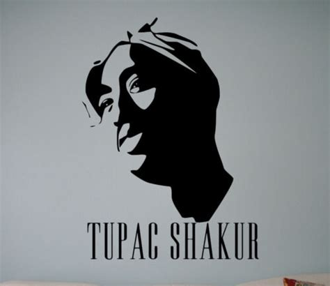 Tupac Shakur Wall Vinyl Decal 2pac Vinyl Sticker Home Interior