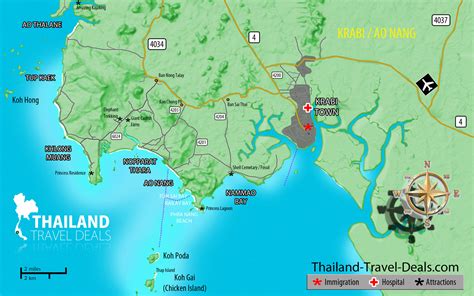 Krabi Tourist Attraction Map Tourist Destination In The World