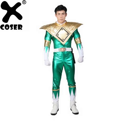Xcoser Halloween Cosplay Mighty Morphin Power Rangers Cosplay Green