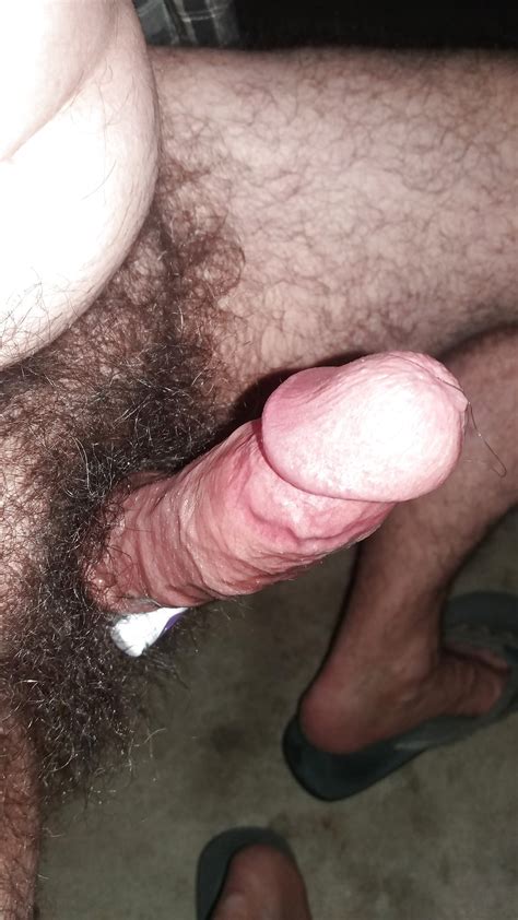 Stroking My Big Hard Hairy Cock Outdoors On The Porch 12