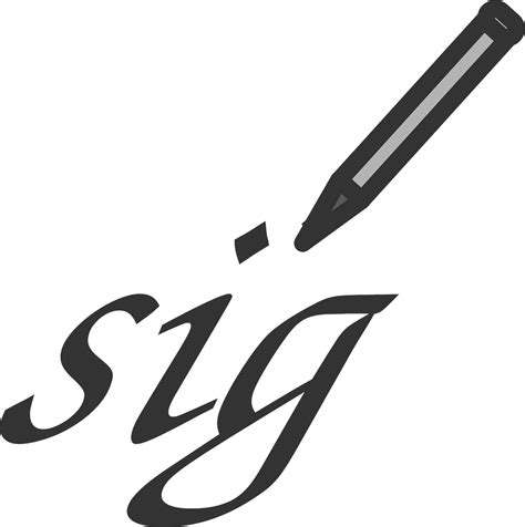 Signature Icône Images Vectorielles Gratuites Sur Pixabay
