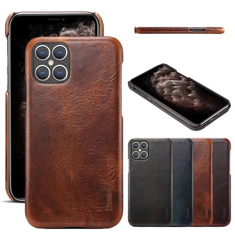 Slim Genuine Leather Back Case Cover Luxury For Iphone 12 Pro Max 12