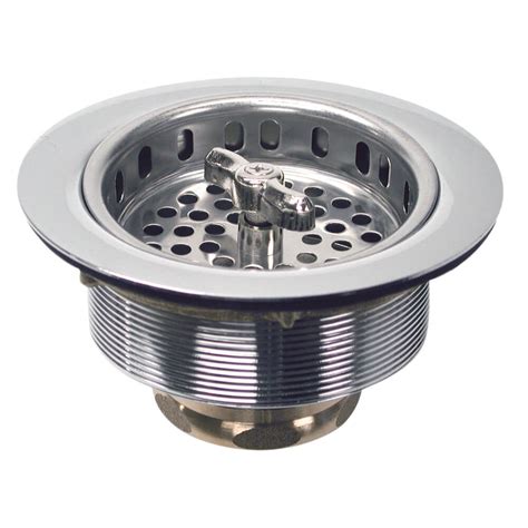 This part of the sink is called a sink strainer, and although it might look tiny and insignificant, it has an important part in maintaining a clean kitchen sink and should be chosen wisely when you are buying it. 3-1/2 in. Twist Tight Kitchen Sink Strainer Assembly in ...