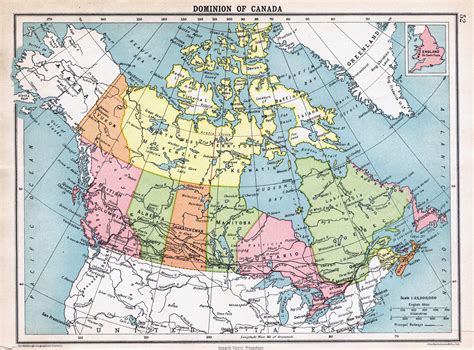 Large Detailed Old Physical And Political Map Of Canada Images And